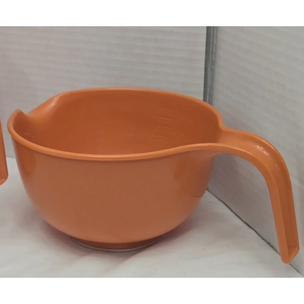 Vtg Rubbermaid Grip-N-Mix Nesting Bowls Lot 4 Autumn Gradient 70s 2663 2661 3504